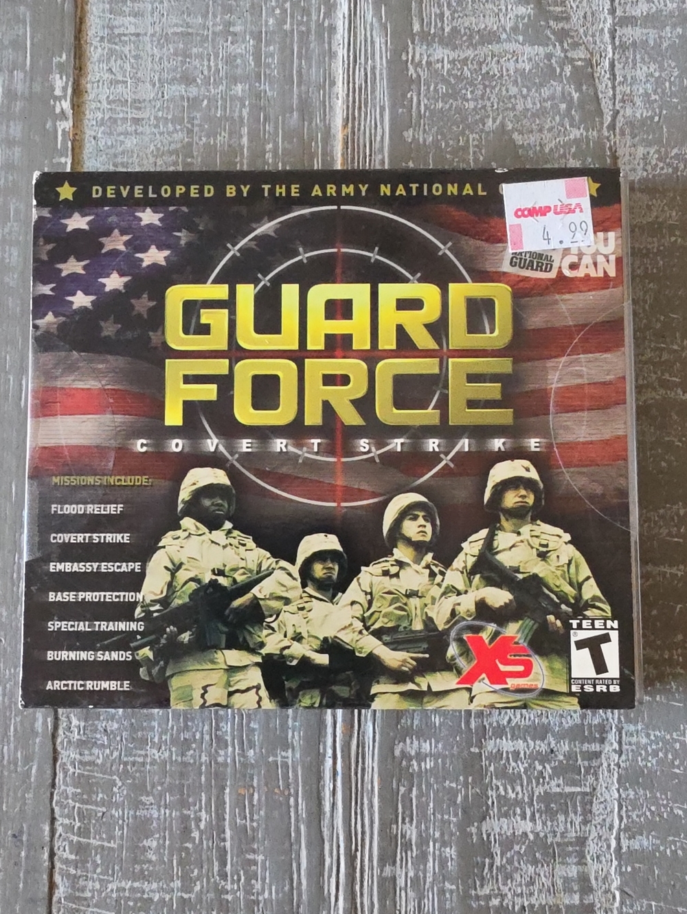 GUARD FORCE: COVERT STRIKE Vintage Windows PC Game, 2004, Developed By US Army